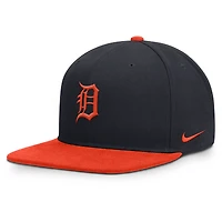Men's Nike  Navy/Orange Detroit Tigers Primetime Pro Dri-FIT Snapback Hat