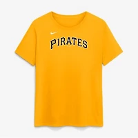 Women's Nike Gold Pittsburgh Pirates Wordmark T-Shirt
