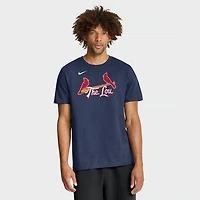 Men's Nike Navy St. Louis Cardinals City Connect Large Logo T-Shirt