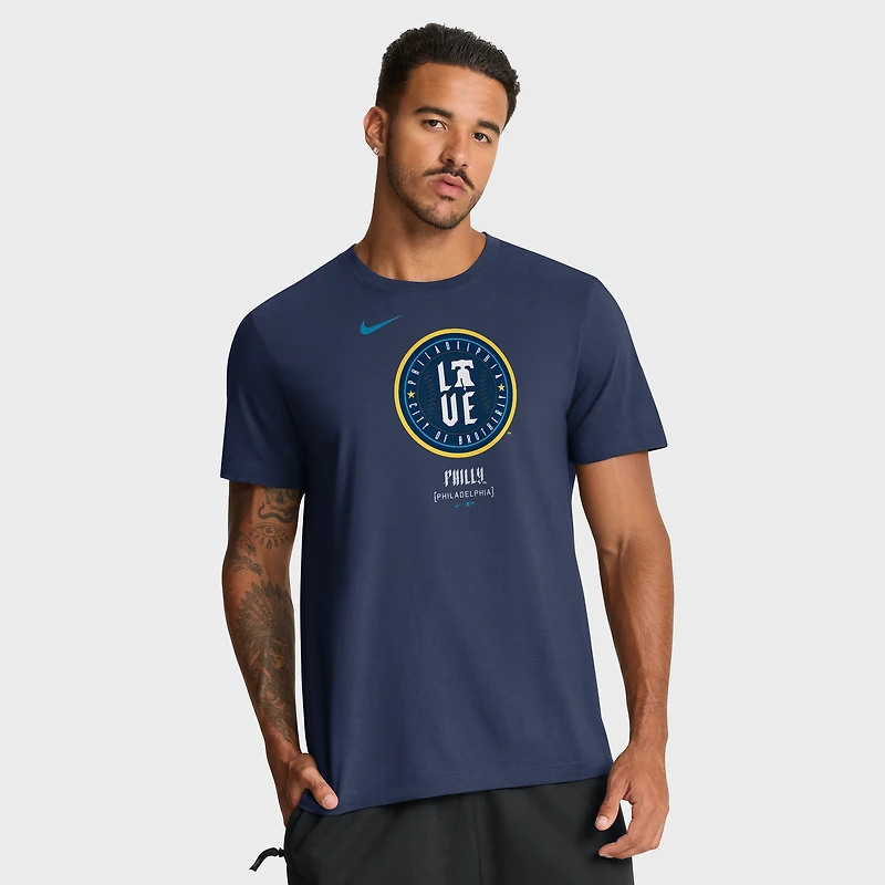 Men's Nike Navy Philadelphia Phillies City Connect Wordmark T-Shirt