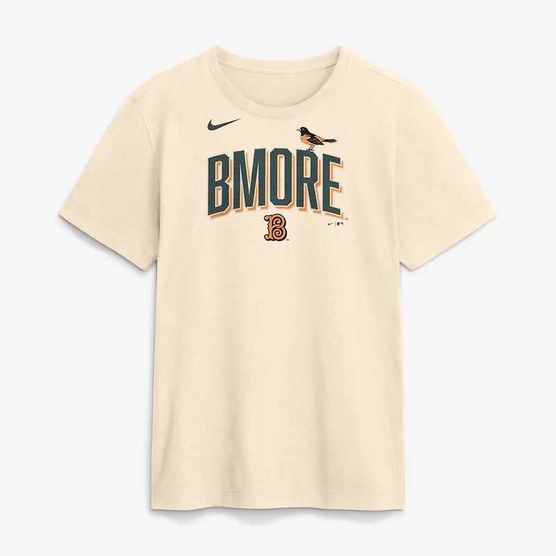 Men's Nike Cream Baltimore Orioles 2026 City Connect Wordmark T-Shirt