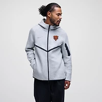 Men's Nike Heather Gray Chicago Bears Tech Fleece Full-Zip Windrunner Hoodie