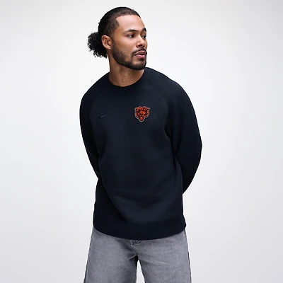 Men's Nike Black Chicago Bears Tech Fleece Raglan Sweatshirt