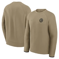 Men's Nike Olive Pittsburgh Steelers Tech Fleece Raglan Sweatshirt