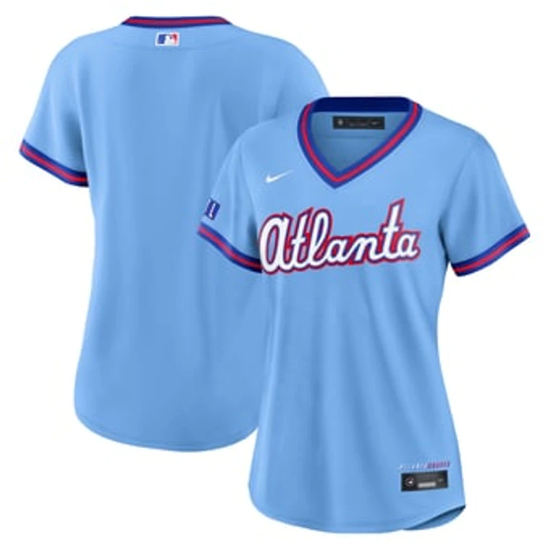 Women's Nike  Powder Blue Atlanta Braves 2026 City Connect Stadium Jersey