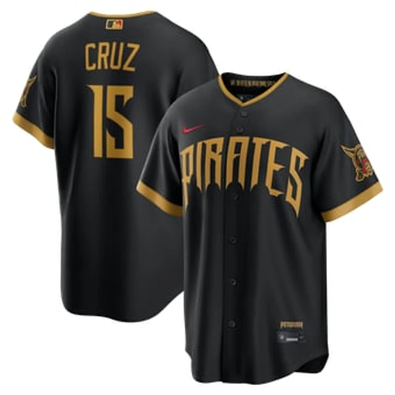 Men's Nike Oneil Cruz Black Pittsburgh Pirates 2026 City Connect Stadium Jersey