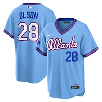 Men's Nike Matt Olson Powder Blue Atlanta Braves 2026 City Connect Stadium Jersey
