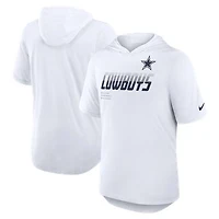 Men's Nike White Dallas Cowboys Tri-Blend Hooded T-Shirt