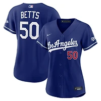 Women's Nike Mookie Betts Royal Los Angeles Dodgers Alternate Stadium Jersey