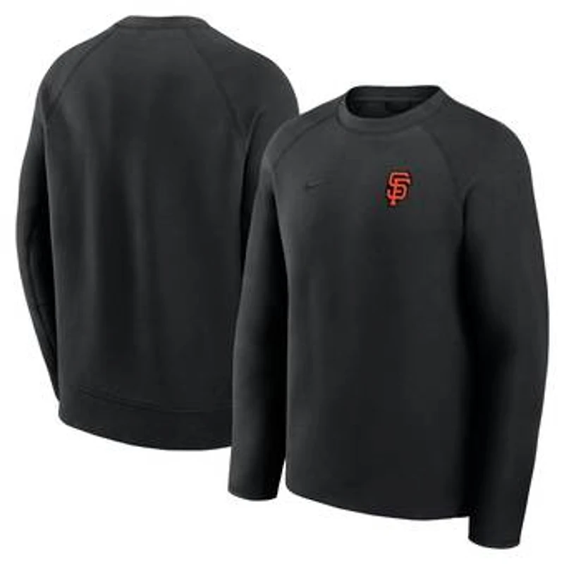 Men's Nike Black San Francisco Giants Tech Fleece Raglan Sweatshirt