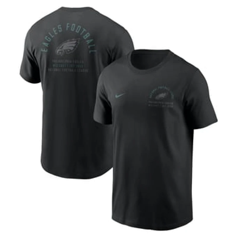 Men's Nike Black Philadelphia Eagles Split Logo T-Shirt