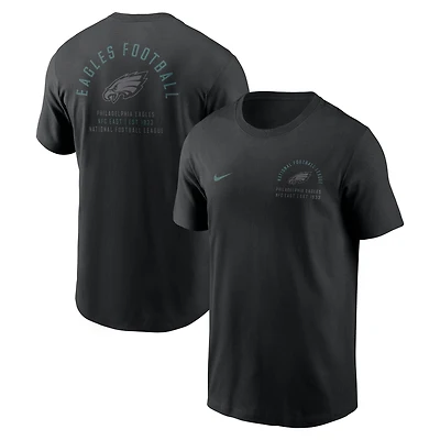 Men's Nike Black Philadelphia Eagles Split Logo T-Shirt
