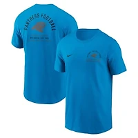 Men's Nike Blue Carolina Panthers Split Logo T-Shirt