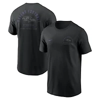 Men's Nike Black Baltimore Ravens Split Logo T-Shirt