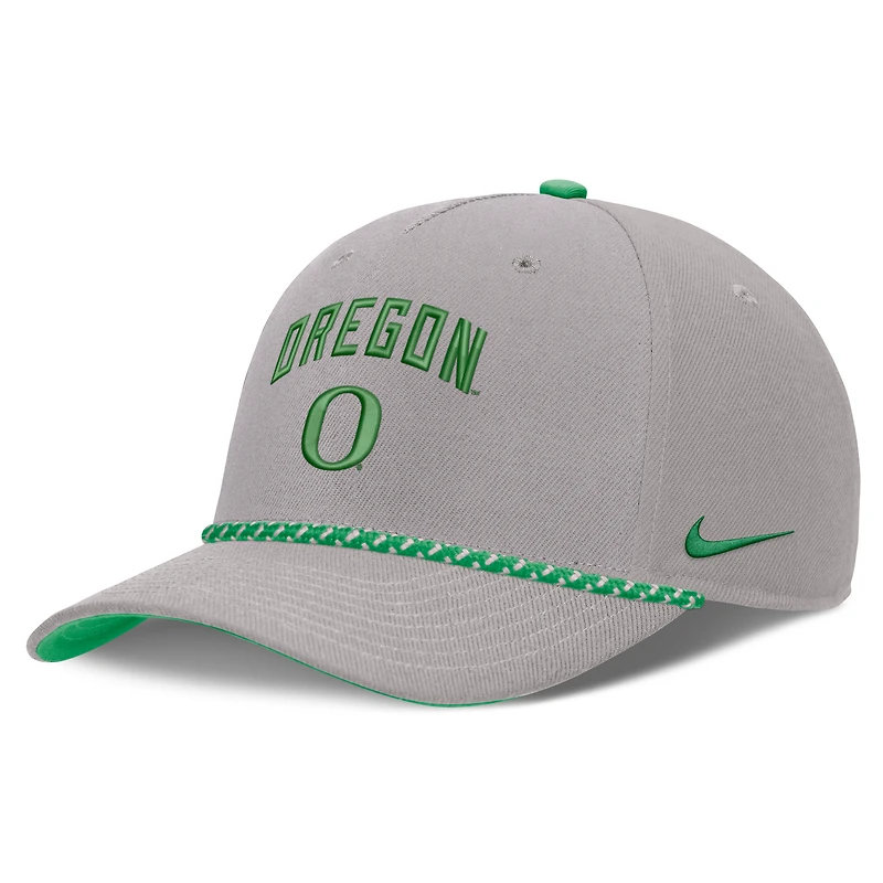 Unisex Nike Gray Oregon Ducks Primetime Rise Rope Adjustable Hat