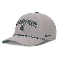 Unisex Nike Gray Michigan State Spartans Primetime Rise Rope Adjustable Hat