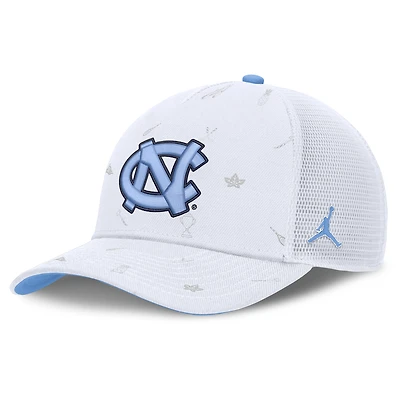 Unisex Jordan Brand White North Carolina Tar Heels Country Club Golfin' Rise Trucker Adjustable Hat