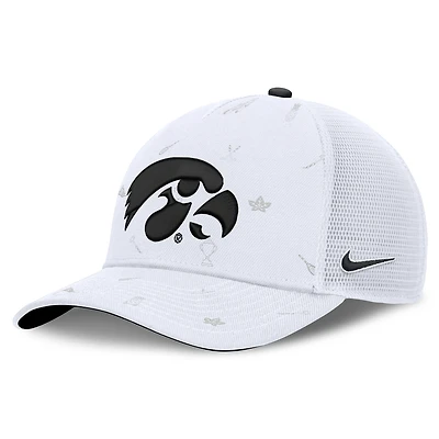 Unisex Nike  White Iowa Hawkeyes Country Club Golfin' Rise Trucker Adjustable Hat