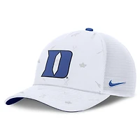 Unisex Nike  White Duke Blue Devils Country Club Golfin' Rise Trucker Adjustable Hat