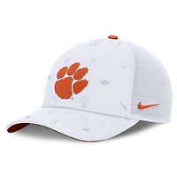 Unisex Nike  White Clemson Tigers Country Club Golfin' Rise Trucker Adjustable Hat