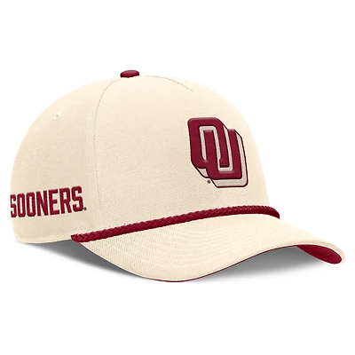 Unisex Nike  Natural Oklahoma Sooners Legacy Vintage Rope Rise Adjustable Hat