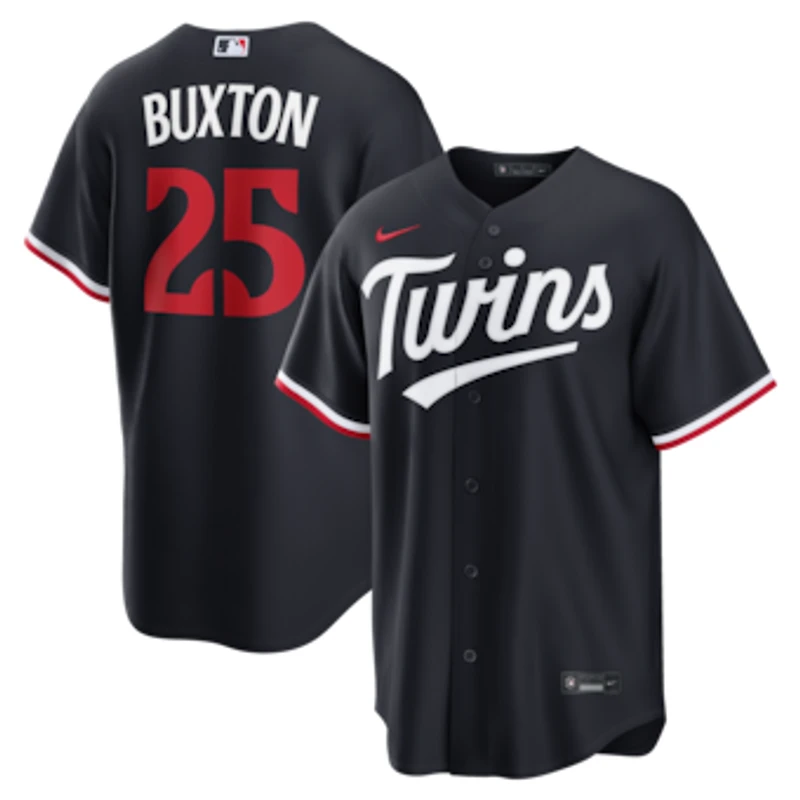 Men's Nike Byron Buxton Navy Minnesota Twins Alternate Replica Jersey