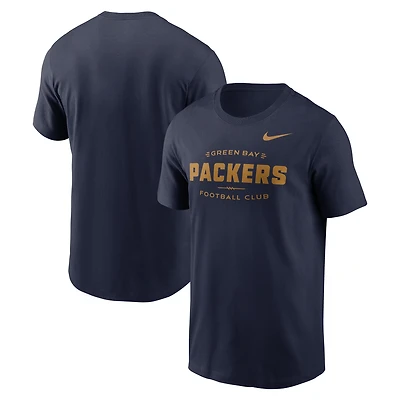 Men's Nike Navy Green Bay Packers The 1923 Classic Essential T-Shirt