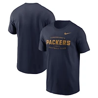 Men's Nike Navy Green Bay Packers The 1923 Classic Essential T-Shirt