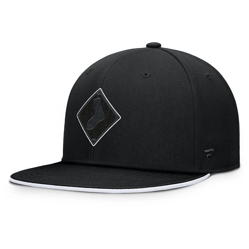 Men's Fanatics  Black Chicago White Sox Glint Snapback Hat