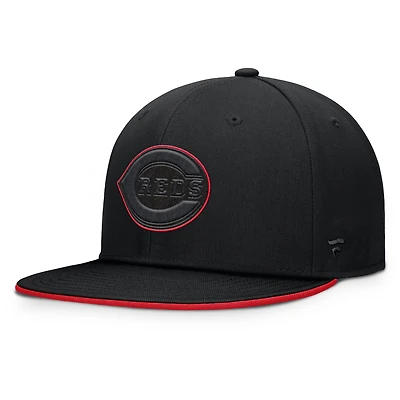 Men's Fanatics  Black Cincinnati Reds Glint Snapback Hat
