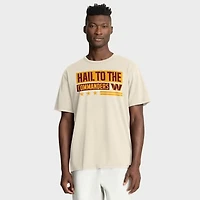 Men's Fanatics Cream Washington Commanders Team Archives T-Shirt
