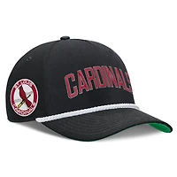 Men's Nike Black St. Louis Cardinals Cooperstown Collection Rise Adjustable Hat