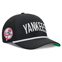 Men's Nike Black New York Yankees Cooperstown Collection Rise Adjustable Hat