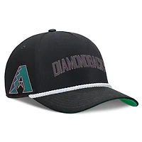 Men's Nike Black Arizona Diamondbacks Cooperstown Collection Rise Adjustable Hat