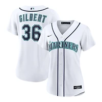 Women's Nike Logan Gilbert White Seattle Mariners Home Replica Jersey
