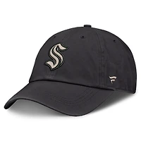 Men's Fanatics Charcoal Seattle Kraken Road Phantom Washed Adjustable Hat