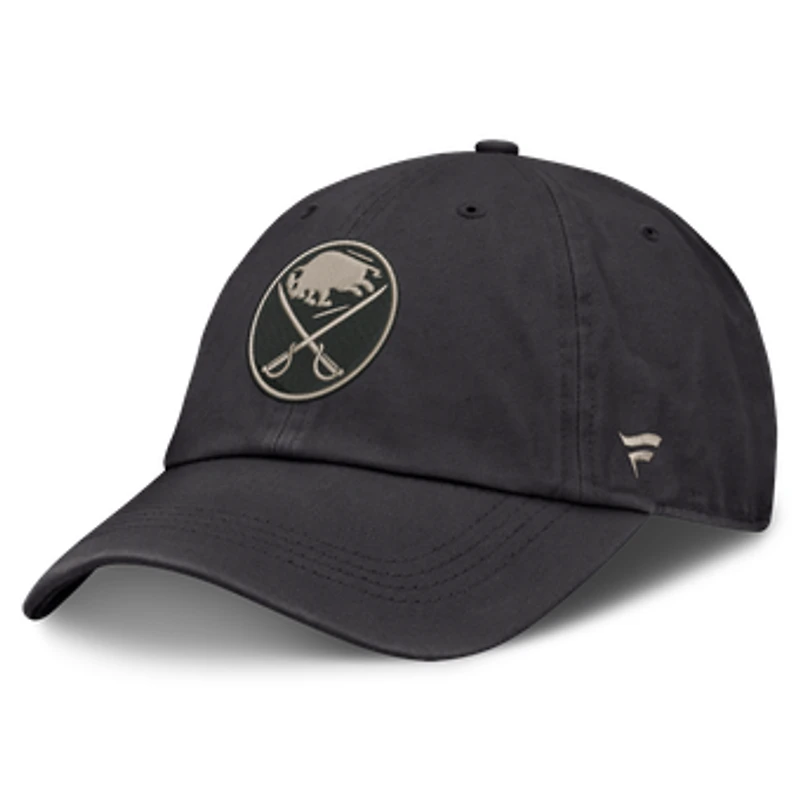 Men's Fanatics Charcoal Buffalo Sabres Road Phantom Washed Adjustable Hat