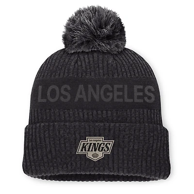 Men's Fanatics Charcoal Los Angeles Kings Road Phantom Cuffed Knit Hat with Pom