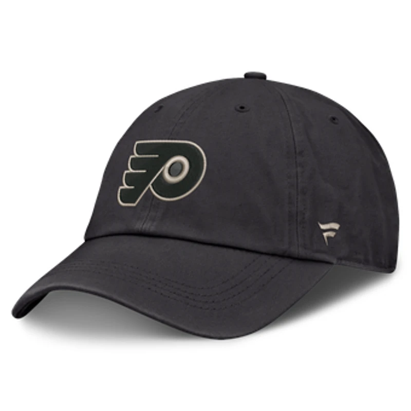 Men's Fanatics Charcoal Philadelphia Flyers Road Phantom Washed Adjustable Hat