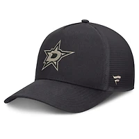 Men's Fanatics Charcoal Dallas Stars Road Soft Wash A-Frame Meshback Hat