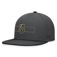 Men's Fanatics Charcoal Vegas Golden Knights Authentic Pro Rink Snapback Hat