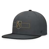 Men's Fanatics Charcoal Vegas Golden Knights Authentic Pro Rink Snapback Hat