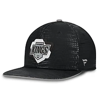 Men's Fanatics Black Los Angeles Kings Authentic Pro Rink Square Visor Snapback Hat