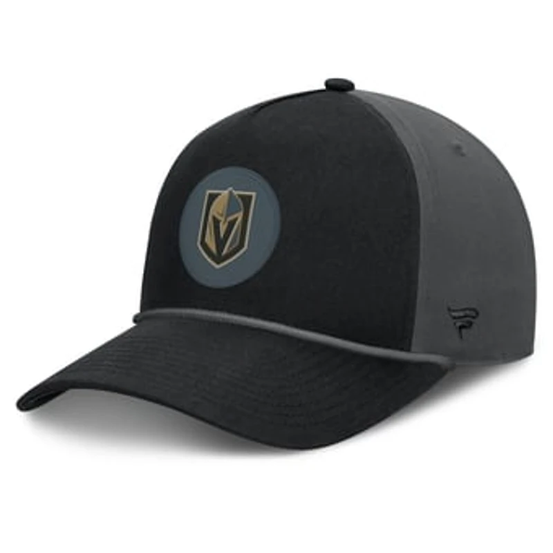 Men's Fanatics Black Vegas Golden Knights Authentic Pro Rink A-Frame Adjustable Hat