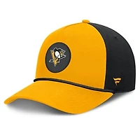 Men's Fanatics Gold Pittsburgh Penguins Authentic Pro Rink A-Frame Adjustable Hat