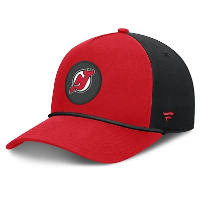 Men's Fanatics Red New Jersey Devils Authentic Pro Rink A-Frame Adjustable Hat