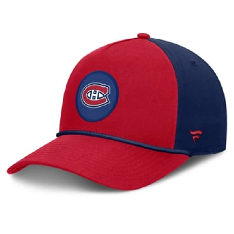 Men's Fanatics Red Montreal Canadiens Authentic Pro Rink A-Frame Adjustable Hat