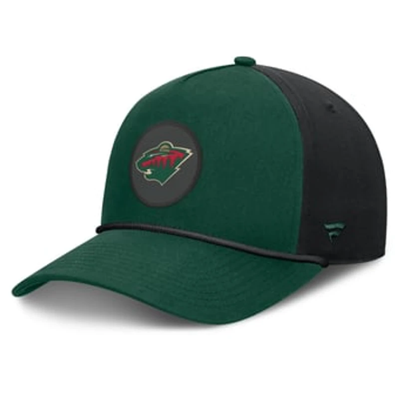 Men's Fanatics Green Minnesota Wild Authentic Pro Rink A-Frame Adjustable Hat