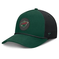 Men's Fanatics Green Minnesota Wild Authentic Pro Rink A-Frame Adjustable Hat