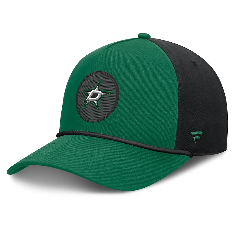 Men's Fanatics Kelly Green Dallas Stars Authentic Pro Rink A-Frame Adjustable Hat
